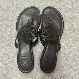 Tory Burch Chocolate Miller Sandals